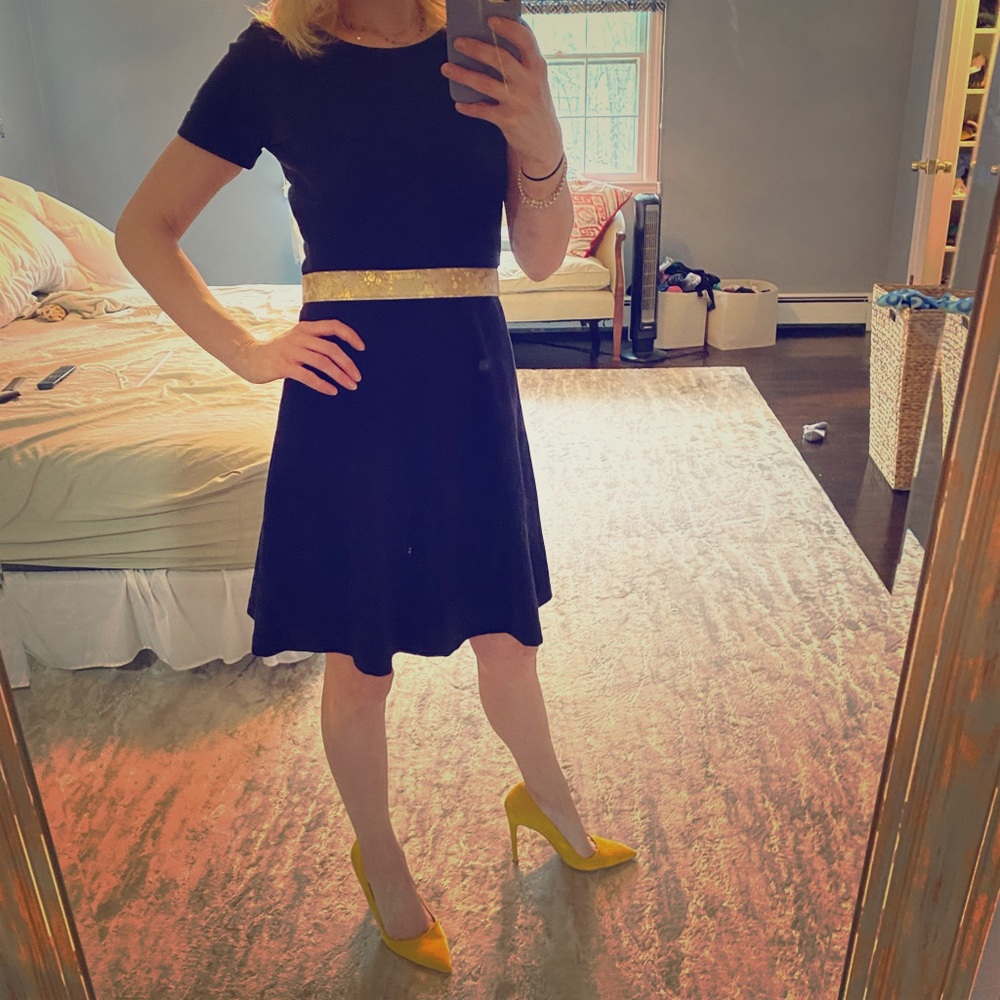 JCrew navy hipster dress